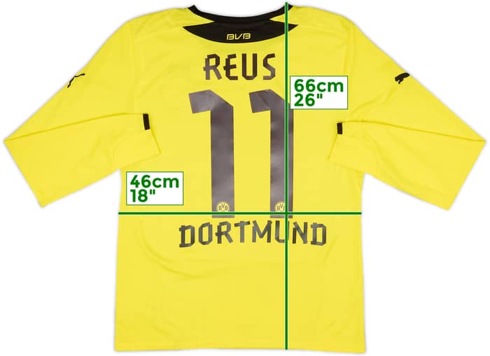 2013-14 Borussia Dortmund Home L/S Shirt Reus #11 - 7/10 - (S)