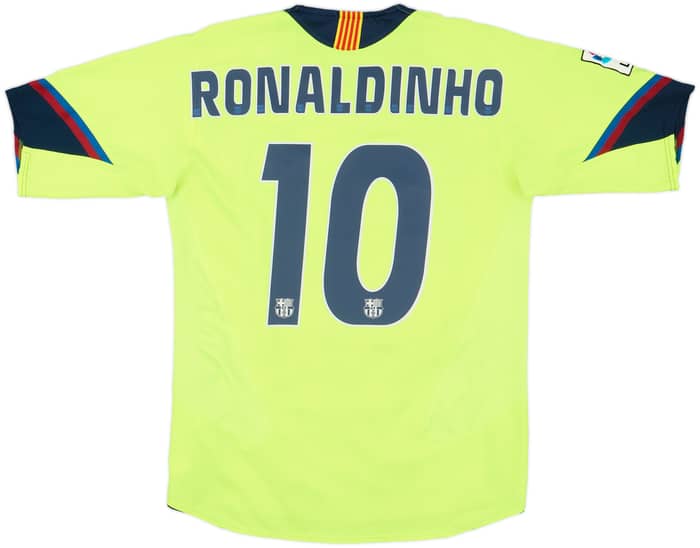 2005-06 Barcelona Away Shirt Ronaldinho #10 - 9/10 - (S)