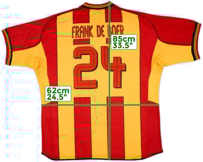 2002-03 Galatasaray Home Shirt Frank De Boer #24 - 7/10 - (XXL)