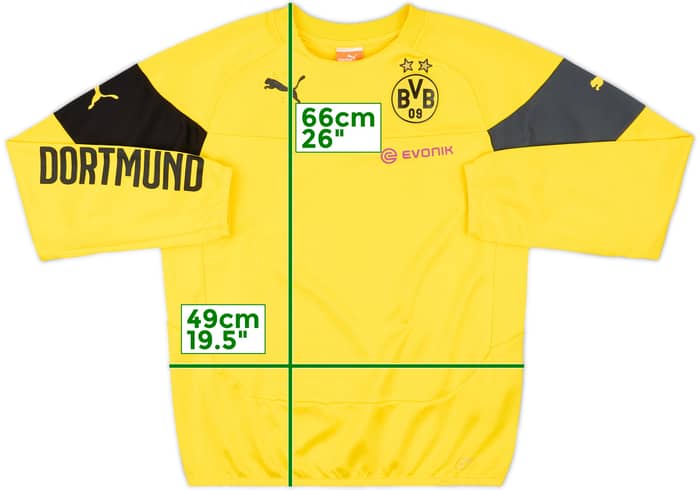 2014-15 Borussia Dortmund Puma Sweat Top - 7/10 - (S)