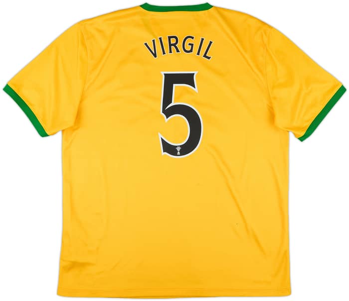 2013-14 Celtic Away Shirt Virgil #5 - 8/10 - (XL)