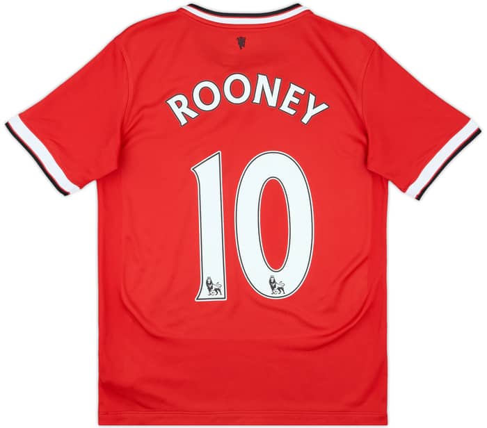 2014-15 Manchester United Home Shirt Rooney #10 - 8/10 - (XL.Boys)