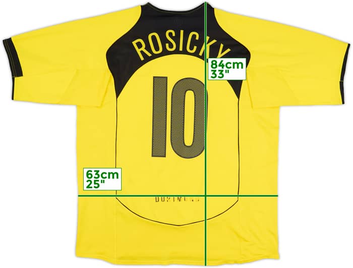 2004-05 Borussia Dortmund Home Shirt Rosicky #10 - 6/10 - (XXL)