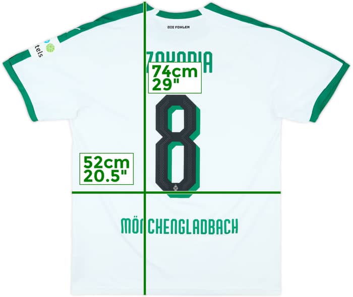 2018-19 Borussia Monchengladbach Home Shirt Zakaria #8 - 9/10 - (L)