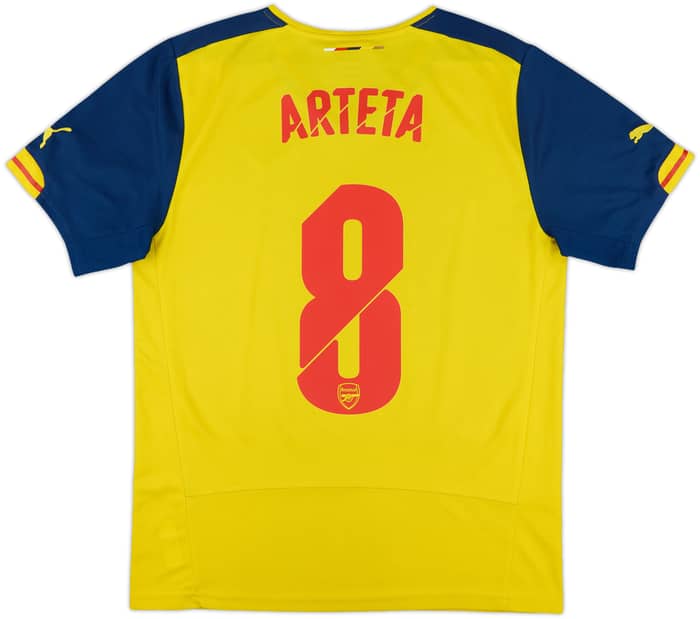2014-15 Arsenal Away Shirt Arteta #8 - 7/10 - (M)