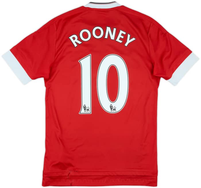 2015-16 Manchester United Home Shirt Rooney #10 - 6/10 - (XS)