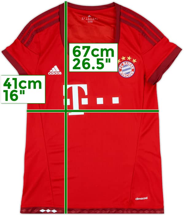 2015-16 Bayern Munich Home Shirt - 10/10 - (Women's M)