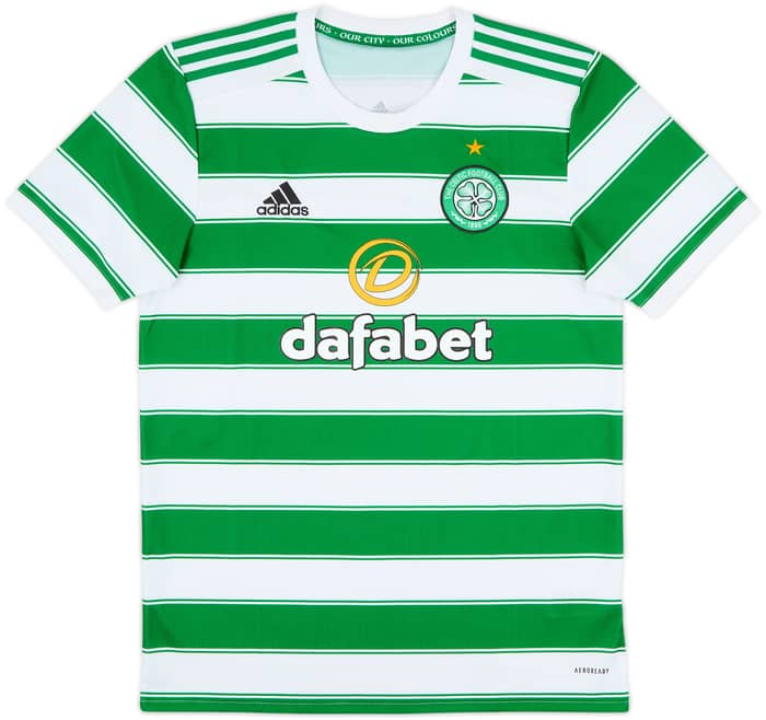 2021-22 Celtic Home Shirt - 8/10 - (M)