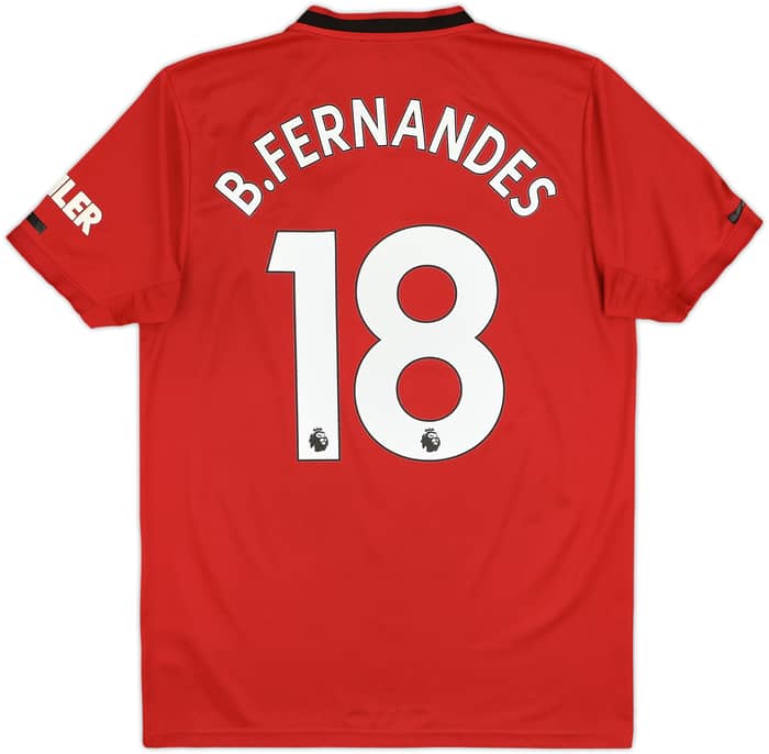 2019-20 Manchester United Home Shirt B.Fernandes #18 - 7/10 - (M)