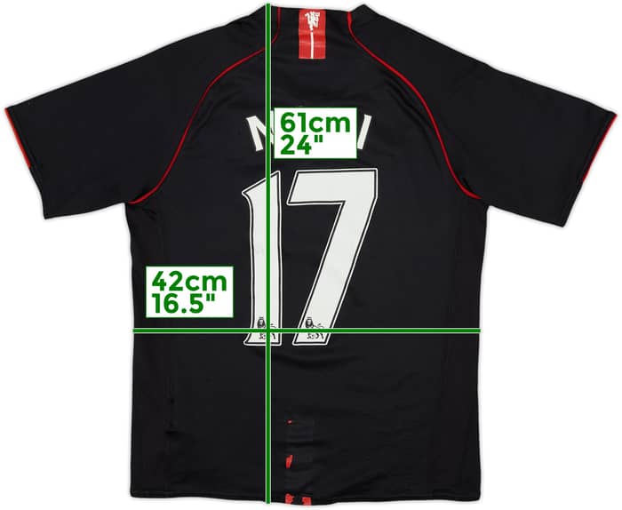 2007-08 Manchester United Away Shirt Nani #17 - 5/10 - (XL.Boys)