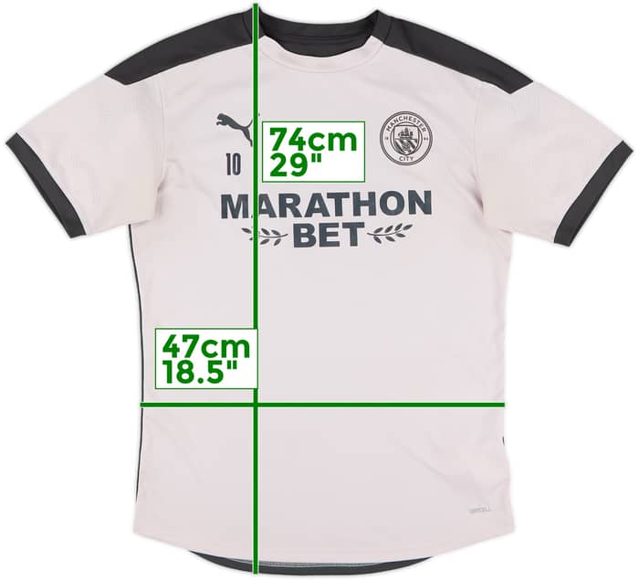 2020-21 Manchester City Player Issue Training Shirt #10 - 7/10 - (M)