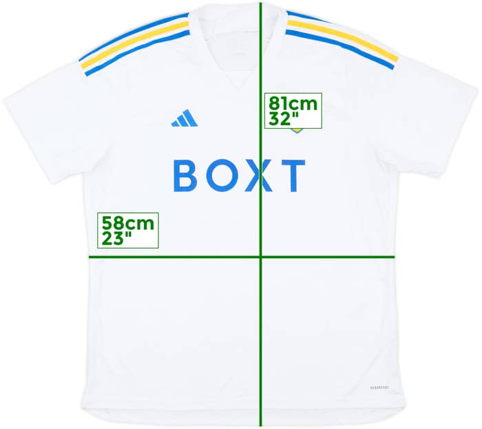 2023-24 Leeds United Home Shirt - 9/10 - (XXL)