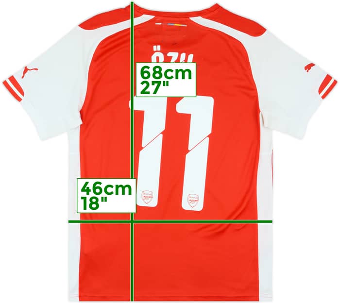 2014-15 Arsenal Home Shirt Ozil #11 - 4/10 - (S)