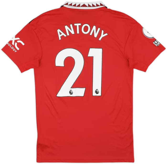2022-23 Manchester United Home Shirt Antony #21 - 10/10 - (S)