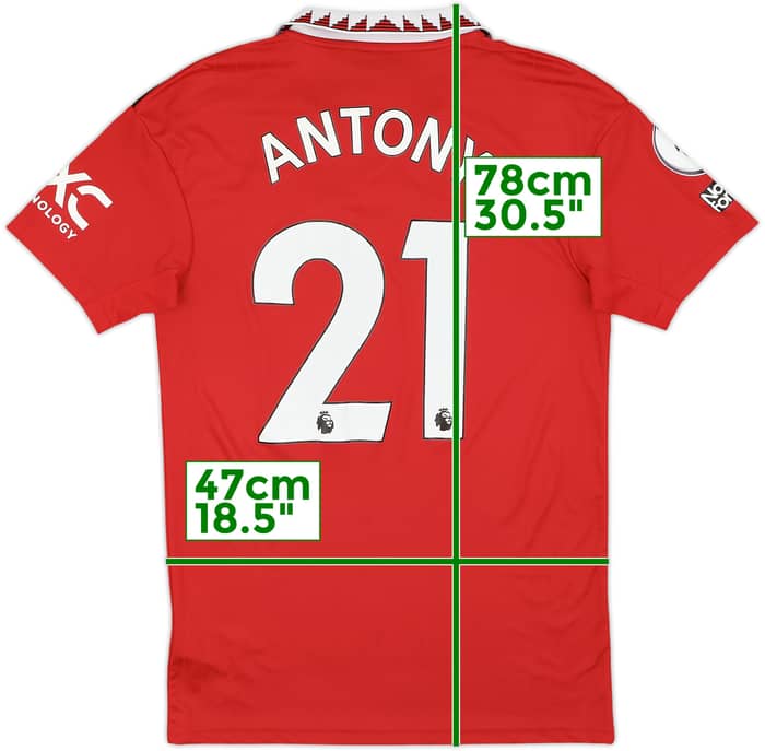 2022-23 Manchester United Home Shirt Antony #21 - 10/10 - (S)