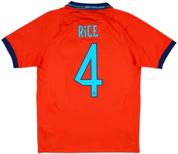 2022-23 England Away Shirt Rice #4 - 8/10 - (S)