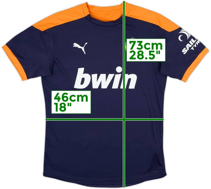 2020-21 Valencia Puma Training Shirt - 8/10 - (M)