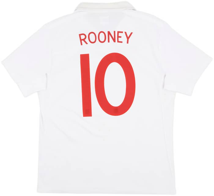 2009-10 England Home Shirt Rooney #10 - 7/10 - (L)