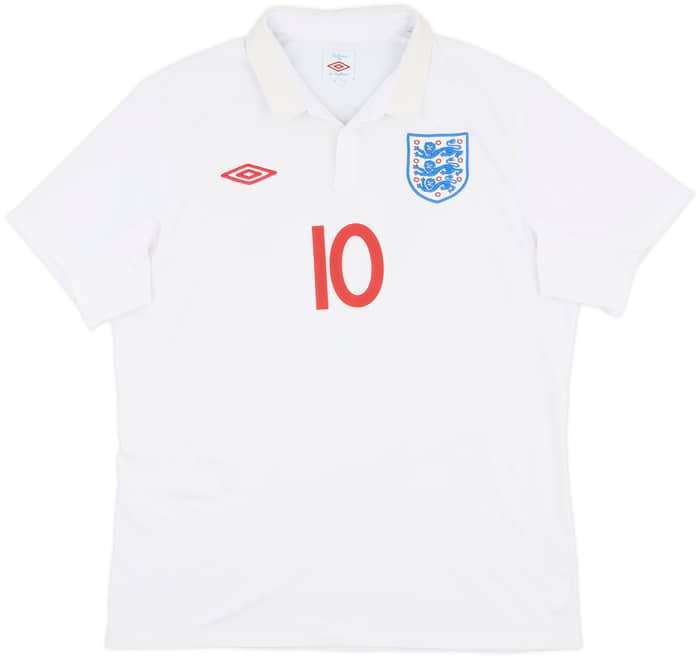 2009-10 England Home Shirt Rooney #10 - 7/10 - (L)