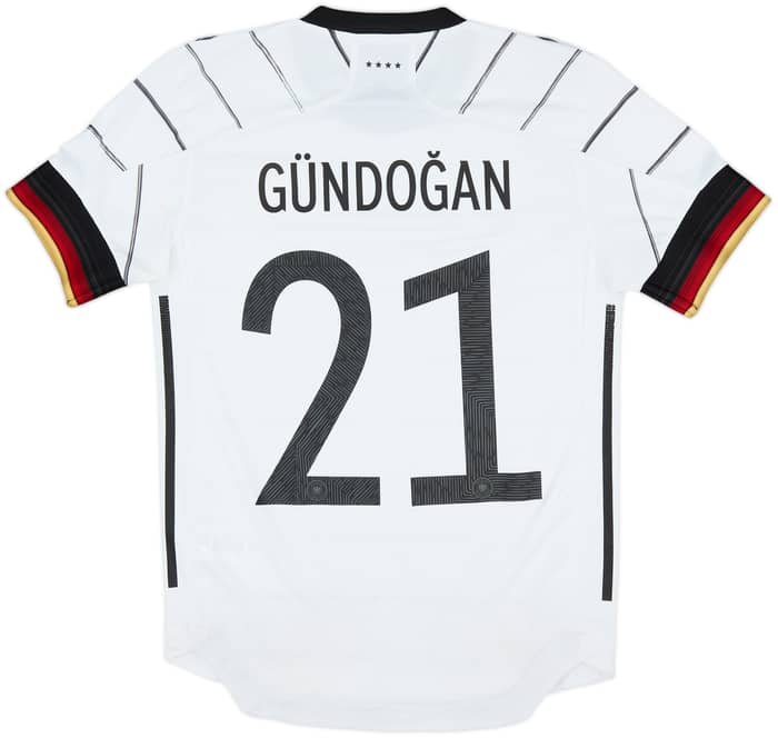 2020-21 Germany Authentic Home Shirt Gundogan #21 - 8/10 - (XS)