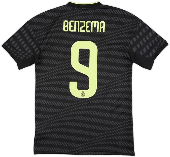 2022-23 Real Madrid Third Shirt Benzema #9 - 10/10 - (XS)