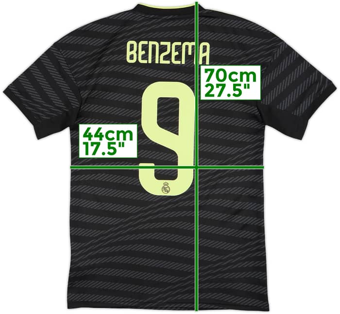 2022-23 Real Madrid Third Shirt Benzema #9 - 10/10 - (XS)