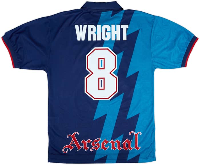 1995-96 Arsenal Away Shirt Wright #8 - 8/10 - (M)