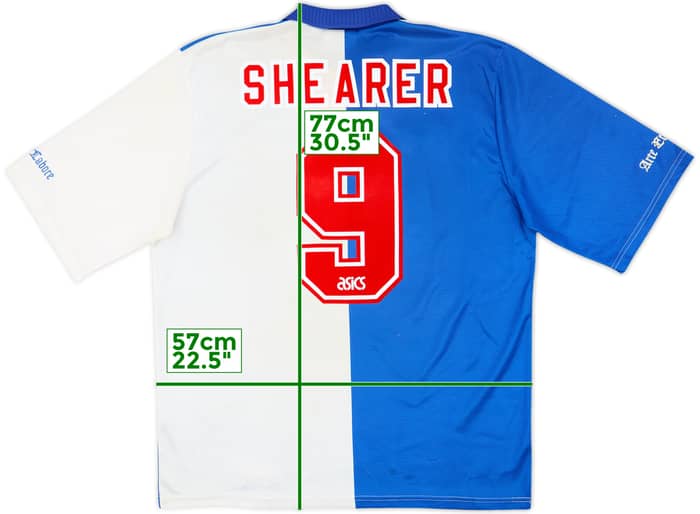 1994-95 Blackburn Home Shirt Shearer #9 - 8/10 - (XL)
