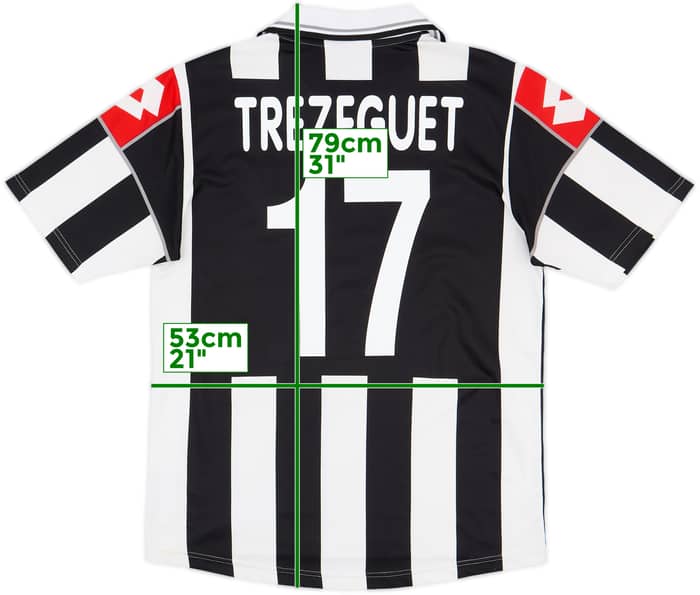 2000-01 Juventus Home Shirt Trezeguet #17 - 6/10 - (L)