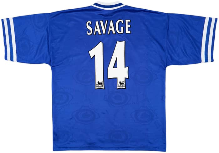1996-98 Leicester Home Shirt Savage #14 - 8/10 - (XL)