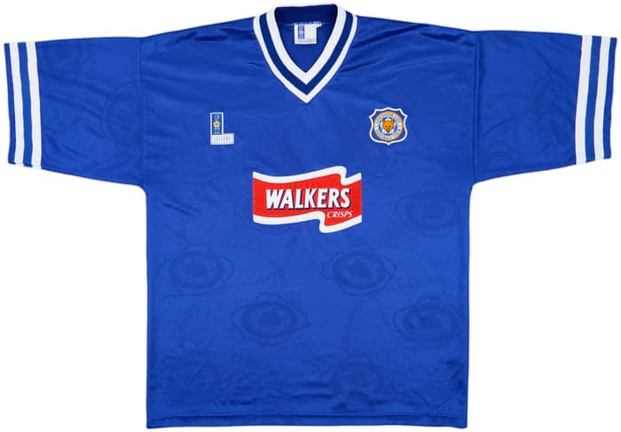 1996-98 Leicester Home Shirt Savage #14 - 8/10 - (XL)