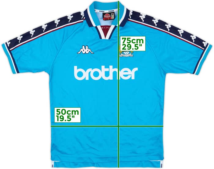 1997-99 Manchester City Home Shirt - 9/10 - (M)