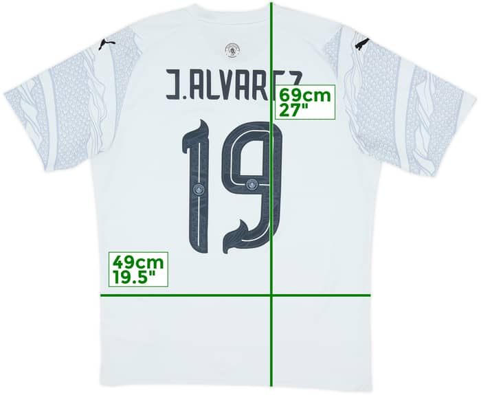2023-24 Manchester City Puma 'Year of the Dragon' Shirt J.Alvarez #19 - 10/10 - (M)