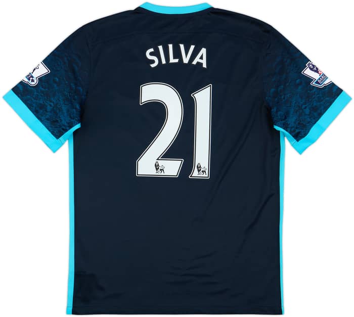 2015-16 Manchester City Away Shirt Silva #21 - 10/10 - (M)