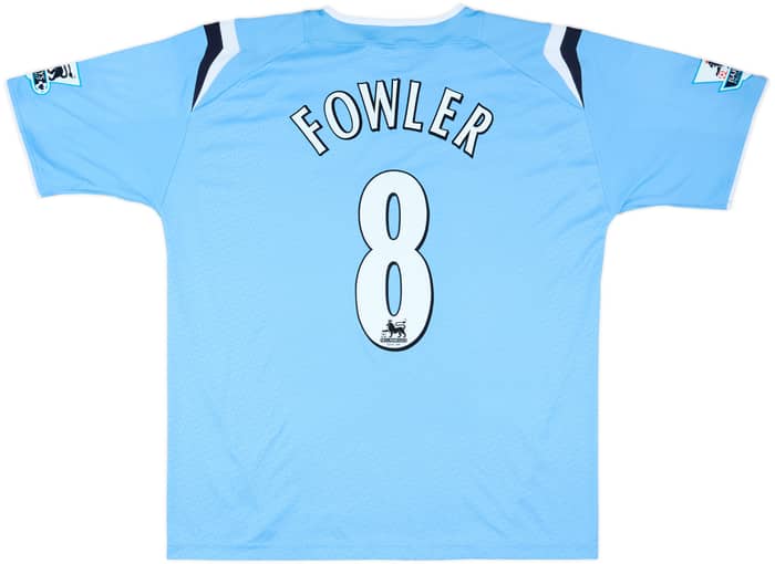 2004-05 Manchester City Home Shirt Fowler #8 - 4/10 - (XL)