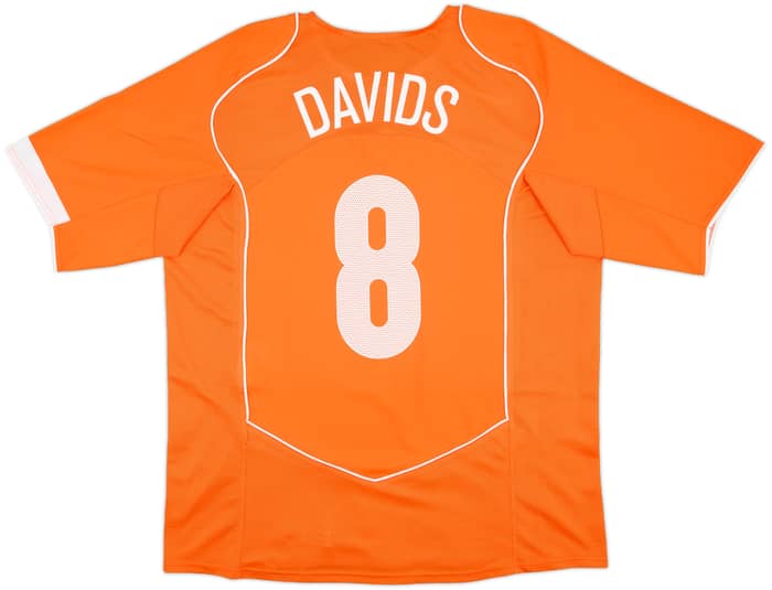 2004-06 Netherlands Home Shirt Davids #8 - 9/10 - (XL)