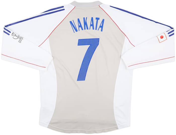 2002-04 Japan Player Issue Away L/S Shirt Nakata #7 - 8/10 - (XL)