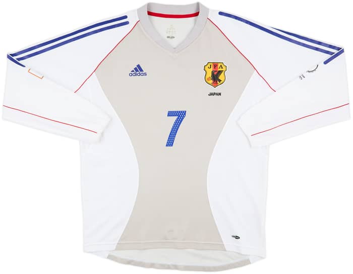2002-04 Japan Player Issue Away L/S Shirt Nakata #7 - 8/10 - (XL)