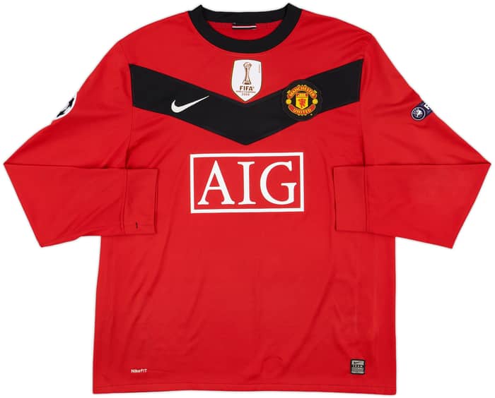 2009-10 Manchester United Home L/S Shirt Rooney #10 - 9/10 - (L)