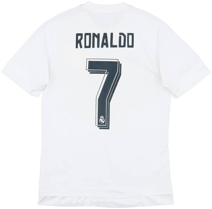 2015-16 Real Madrid Home Shirt Ronaldo #7 - 8/10 - (S)