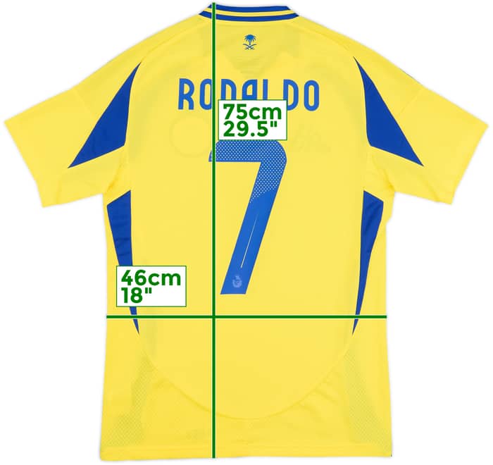 2024-25 Al-Nassr Home Shirt Ronaldo #7 - 9/10 - (S)