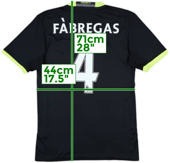 2016-17 Chelsea Away Shirt Fabregas #4 - 10/10 - (XS)