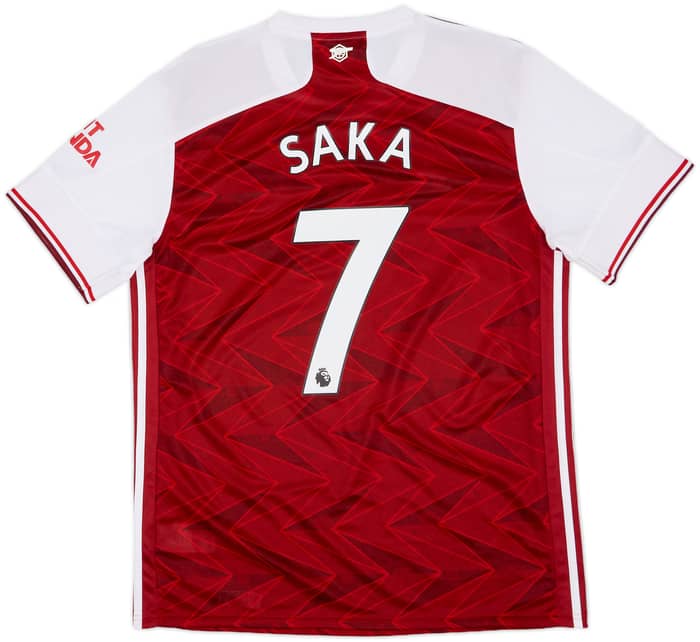 2020-21 Arsenal Home Shirt Saka #7 - 10/10 - (L)
