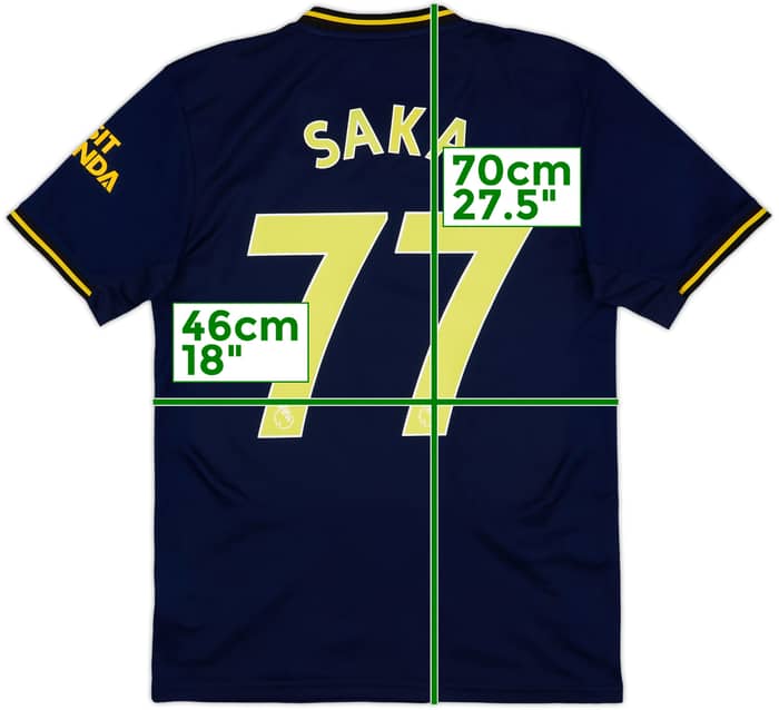 2019-20 Arsenal Third Shirt Saka #77 - 10/10 - (S)