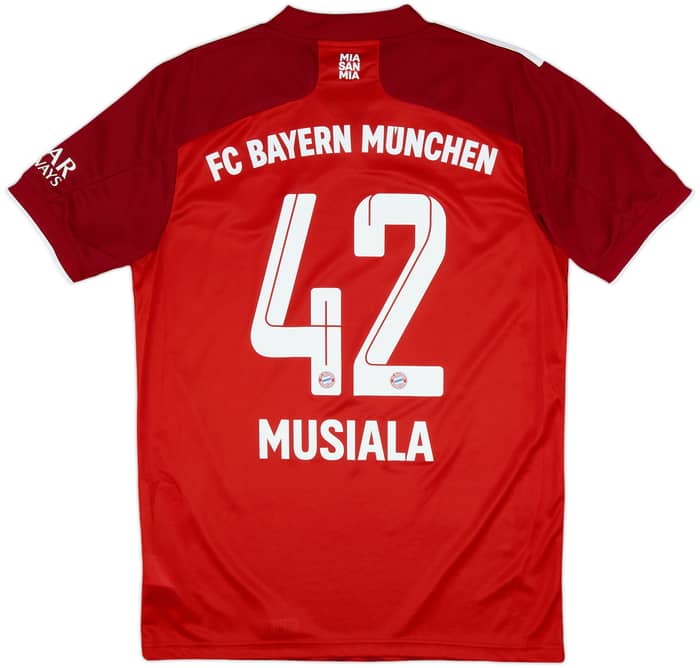 2021-22 Bayern Munich Home Shirt Musiala #42 - 10/10 - (M)