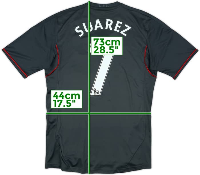 2011-12 Liverpool Away Shirt Suarez #7 - 8/10 - (S)