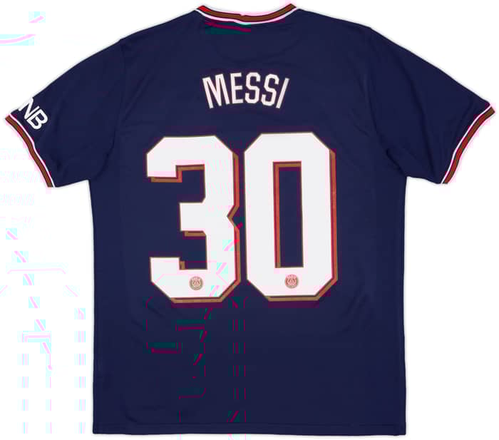 2021-22 Paris Saint-Germain Home Shirt Messi #30 - 9/10 - (M)