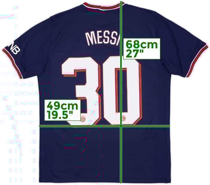 2021-22 Paris Saint-Germain Home Shirt Messi #30 - 9/10 - (M)