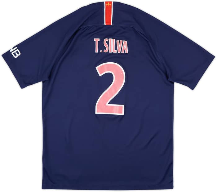2018-19 Paris Saint-Germain Home Shirt T. Silva #2 - 5/10 - (M)