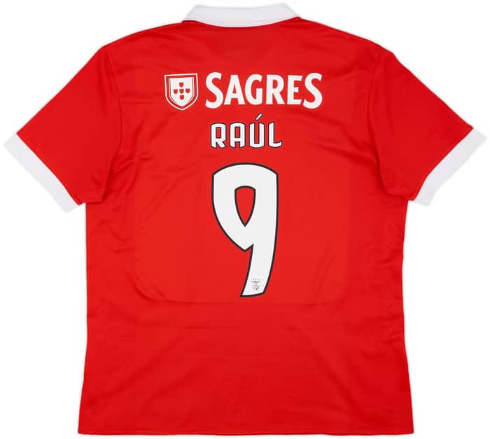 2017-18 Benfica Home Shirt Raul #9 - 9/10 - (XL)